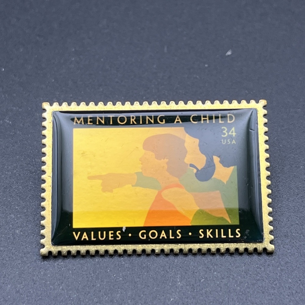USPS United States Postal Service Stamp Mentoring A Child Lapel Pin